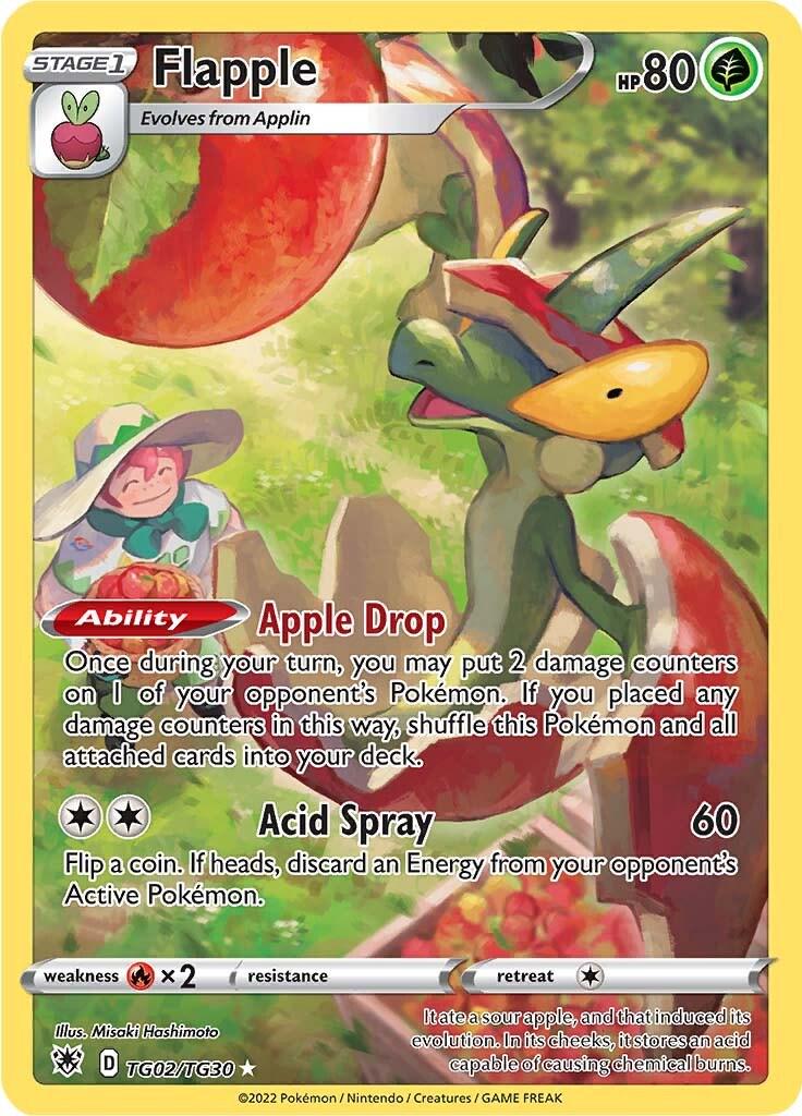 Astral Radiance Flapple Pokémon card